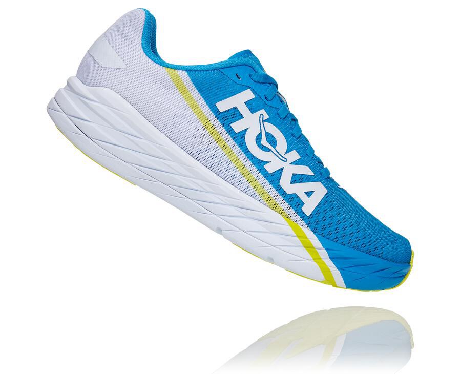 Hoka One One Tenisky Damske Biele/Modre - Rocket X - 06319-LSNV